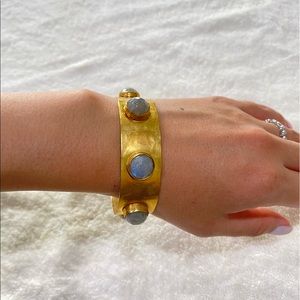 Solid Copper Gemstone Bracelet